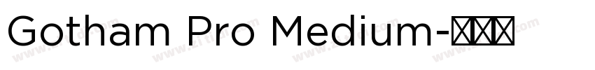 Gotham Pro Medium字体转换